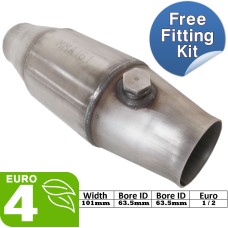 Round 101mm Diesel sports hiflow catalytic converter catalyst off road - MMA161